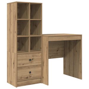 vidaXL Birou Stejar Artizanal 115,5 x 50 x 127 cm 2 buc.