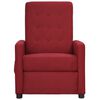 vidaXL Fotoliu de masaj, roșu vin, material textil