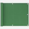 vidaXL Paravan de balcon, verde deschis, 75x600 cm, HDPE