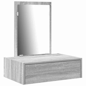 vidaXL Masă de Machiaj Gri 60 x 40 x 70 cm Lemn prelucrat