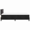 vidaXL Pat cu arcuri cu saltea cu headboard Negru 120 x 200 cm Catifea