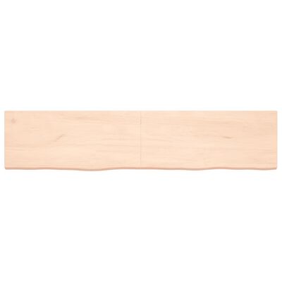 vidaXL Blat de baie, 180x40x(2-4) cm, lemn masiv netratat