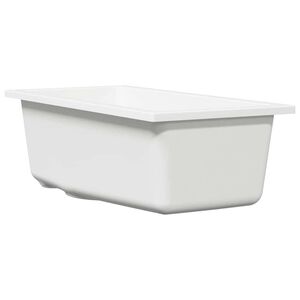 vidaXL Chiuvetă de bucătărie Alb 21 x 44 x 14 cm Granit