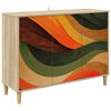 vidaXL Bufet BONN Sonoma 102 x 33 x 75 cm Lemn prelucrat
