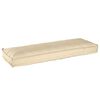 vidaXL Set de perne pentru palet 2 pcs Bej 120 x 40 x 8 cm