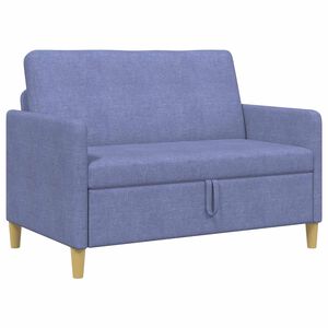 vidaXL Sofa cu Spațiu de Depozitare Albastru Jeans 122 x 78 x 87 cm