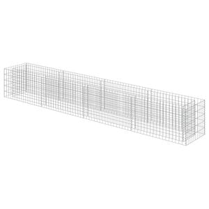 vidaXL Strat &icirc;nălțat gabion, 360 x 50 x 50 cm, oțel galvanizat