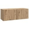 vidaXL Oglindă TV montată pe perete Stejar Artizanal 78,5 x 31 x 30 cm