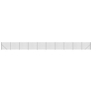 vidaXL Gard plasă de s&acirc;rmă cu bordură, antracit, 1,6x25 m
