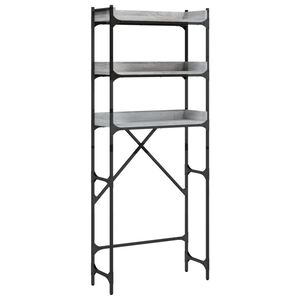 vidaXL Dulap mașină de spălat, gri sonoma, 67x25x163 cm lemn prelucrat