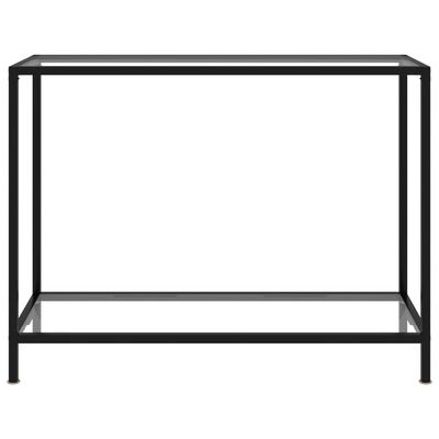 vidaXL Masă consolă, transparent, 100 x 35 x 75 cm, sticlă securizată