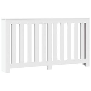 vidaXL Mască pentru calorifer, alb, 149x20x82 cm, lemn prelucrat