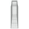 vidaXL Coș gabion arcuit, 400x50x140/160 cm, fier galvanizat