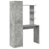 vidaXL Birou Gri din beton 113.5 x 39 x 168 cm 2 buc.