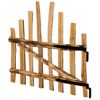 vidaXL Poartă de gard arcuită 100 x 90 cm Lemn de Făglă Impregnat Maro