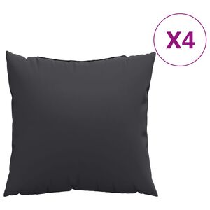 vidaXL Perne de canapea, 4 buc., negru, 50x50 cm, textil