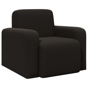 vidaXL Fotoliu Negru Boucl&eacute;