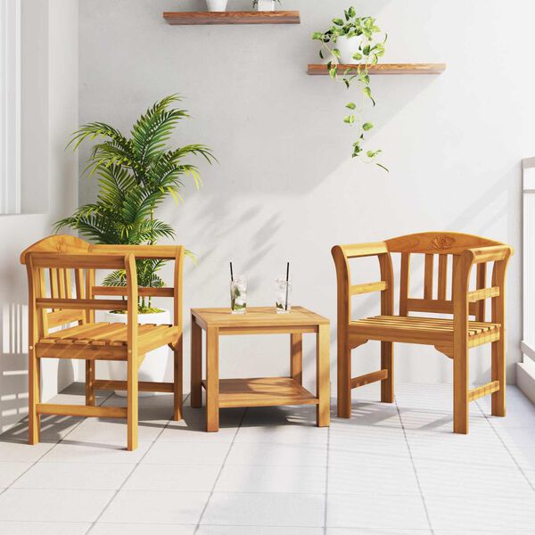 vidaXL Bancă de trandafir Natural 68,5 x 46 x 82,5 cm