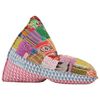 vidaXL Canapea tip sac, multicolor, material textil, petice