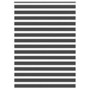 vidaXL Jaluzea tip zebra neagră lățime țesătură 155,9 cm poliester