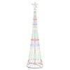 vidaXL Brad de Crăciun LED Multicolour 190 cm Metal