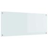 vidaXL Panou de bucătărie Alb 120 x 50 cm sticlă securizată