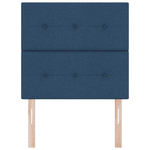 vidaXL Cap de pat cu &icirc;nălțime ajustabilă albastru 100 cm țesătură