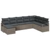 vidaXL Set de canapea 8 buc. Gri poliratan