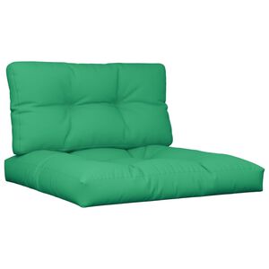 vidaXL Perne de paleți, 2 buc, verde, material textil