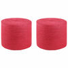 vidaXL Fr&acirc;nghie din Jute 2 pcs Roșu 100% jute Tossa