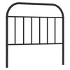 vidaXL Tăblie de pat de schimb metalică, negru, 100 cm
