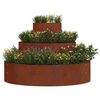 vidaXL Vază pentru Grădină Maro 90 x 90 x 20 cm Oțel corten
