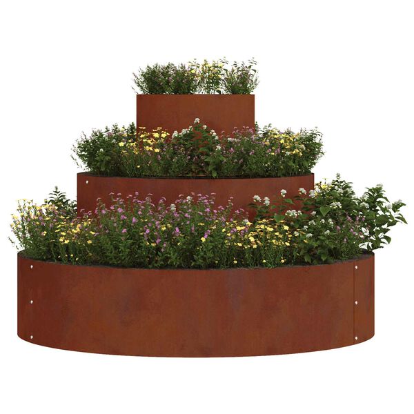 vidaXL Vază pentru Grădină Maro 90 x 90 x 20 cm Oțel corten