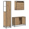 vidaXL Set de mobilier pentru baie cu sertar 3 pcs Stejar Artizanal