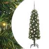 vidaXL Brad de Crăciun artificial Verde 120 cm PVC și oțel și plastic