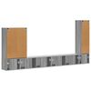 vidaXL Set Dulap pentru Televizor Montat pe Perete 6 pcs Gri Sonoma