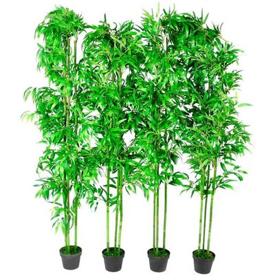 Set de 4 bambuşi artificiali pentru decor 190cm