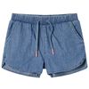 vidaXL Pantaloni scurți pentru copii, albastru denim, 116
