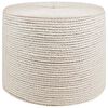 vidaXL Fr&acirc;nghie din Jute 8 mm Alb 100% jute Tossa