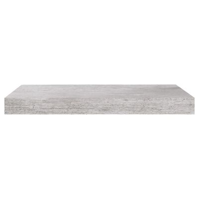 vidaXL Raft de perete suspendat, gri beton, 50x23x3,8 cm, MDF