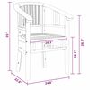 vidaXL Scaune de grădină 2 pcs Maro 63 x 58 x 89 cm Lemn masiv de tec