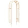 vidaXL Arc cu Trandafiri și Spice Alb 97 x 43 x 218 cm PP