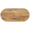 vidaXL Blat de masă oval, 90x40x3,8 cm, lemn masiv de mango