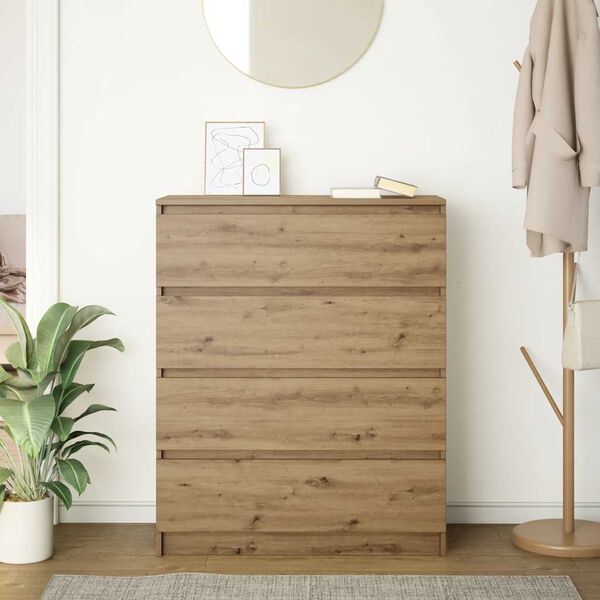 vidaXL Bufetă Stejar Artisan 80x35x99 cm Lemn prelucrat