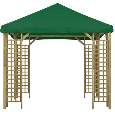 vidaXL Pavilion, verde, 3 x 3 m (310032+47708)