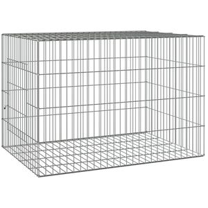 vidaXL Cușcă pentru iepuri, 78x54x54 cm, fier galvanizat