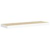 vidaXL Rafturi perete suspendate 4 buc. stejar/alb 90x23,5x3,8 cm MDF