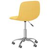 vidaXL Scaun de birou pivotant, galben muștar, material textil
