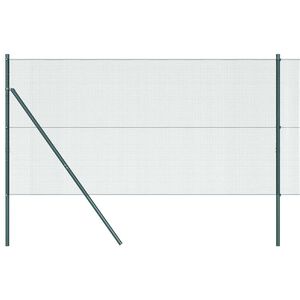 vidaXL Gard de S&acirc;rmă Sudată pentru Fixare &icirc;n Păm&acirc;nt 25 x 1,2 m Verde