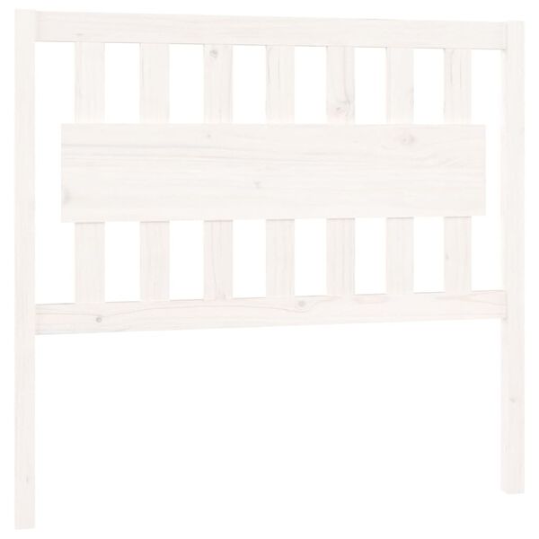 vidaXL Tăblie de pat, alb, 105,5x4x100 cm, lemn masiv de pin